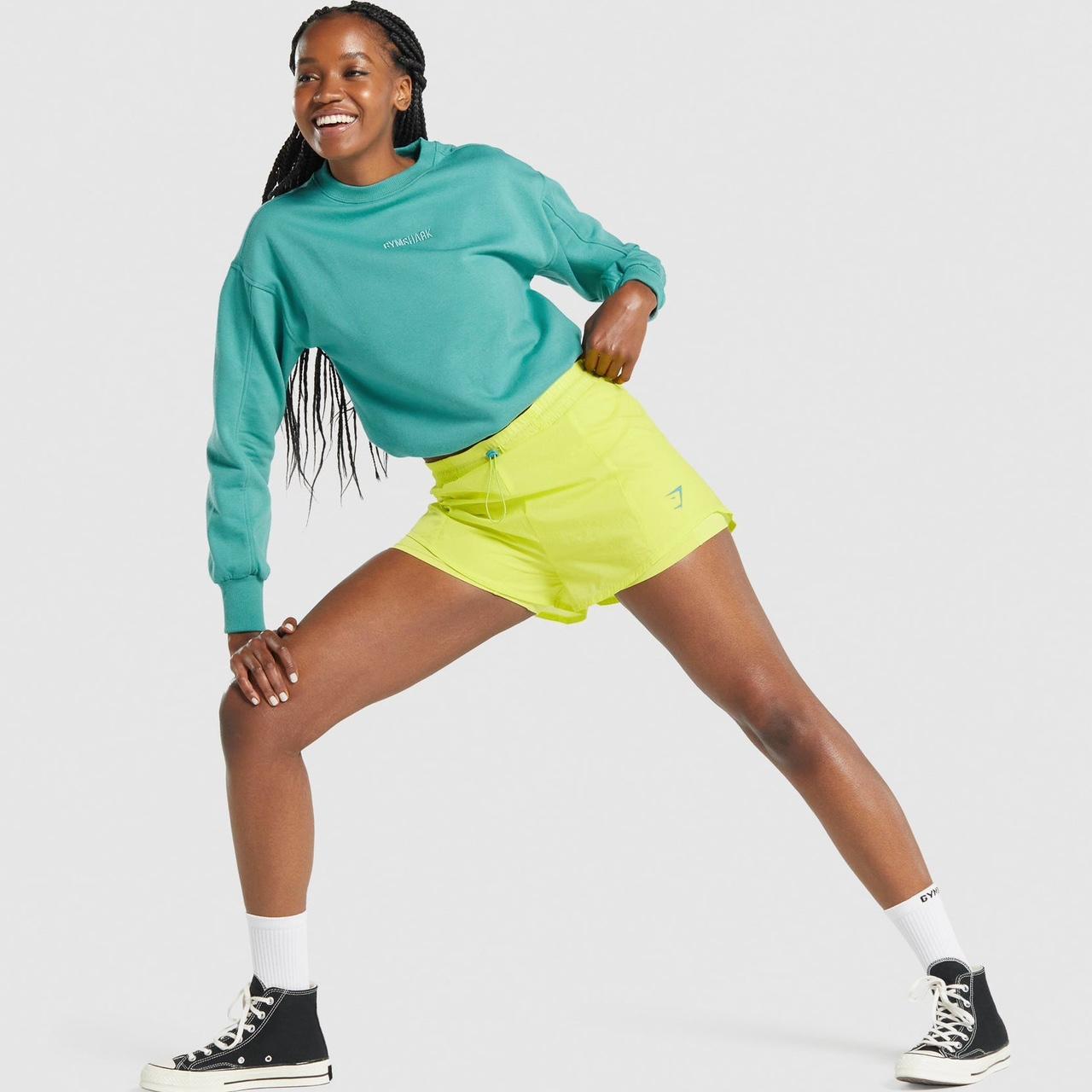 Gymshark Women's Shorts Yellow/Green M – Gymshark Pulse in