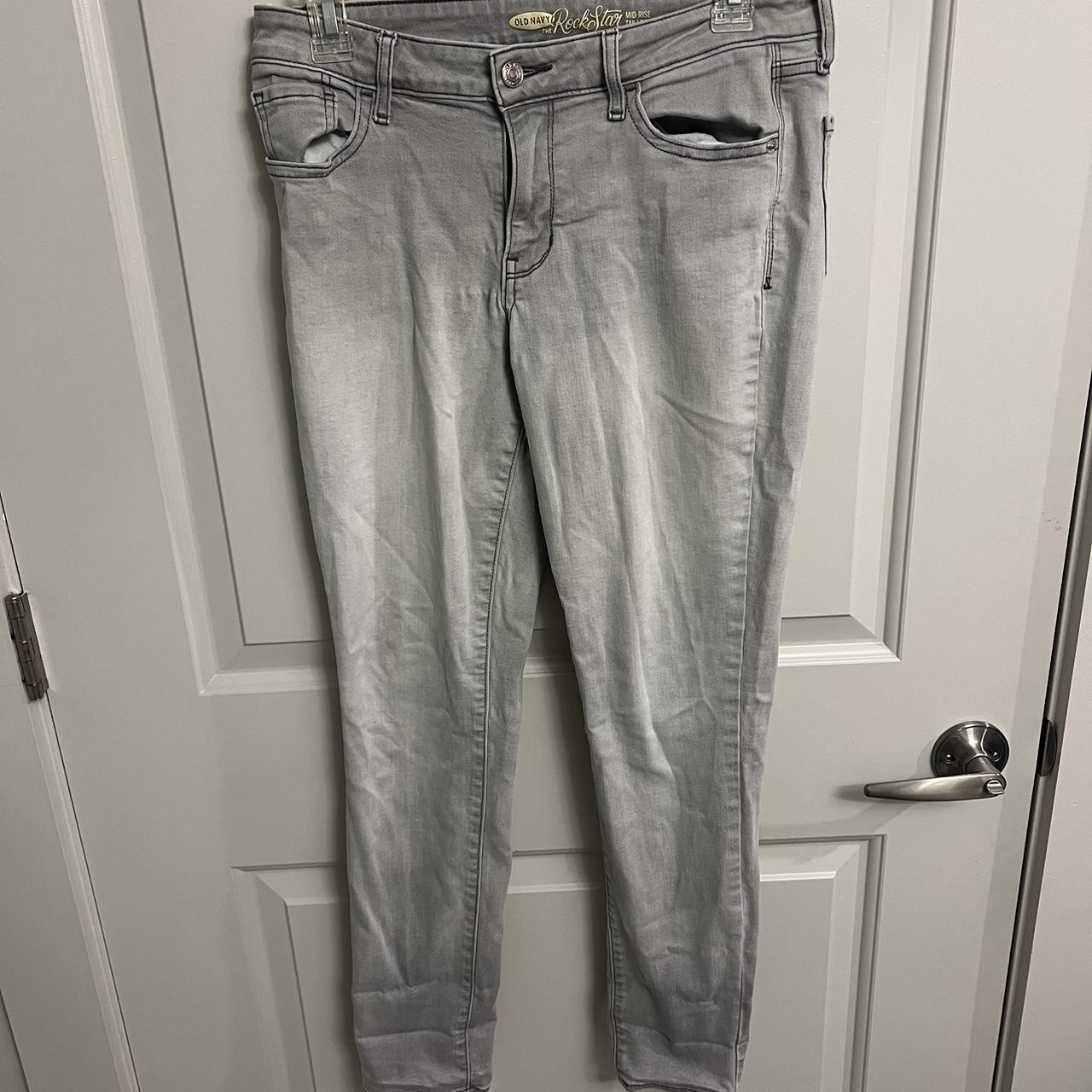 Old navy silver jeans - Depop