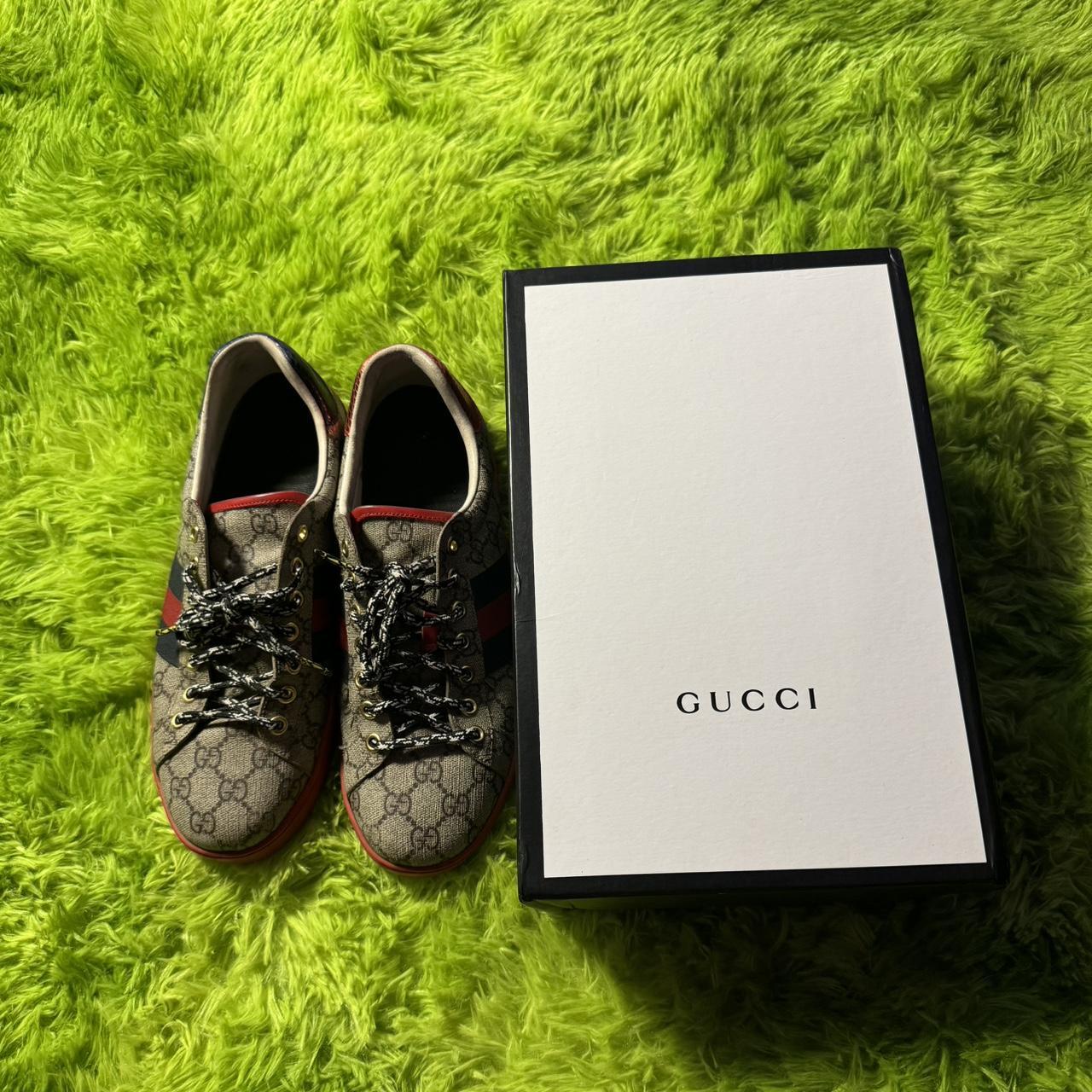 mens navy gucci trainers