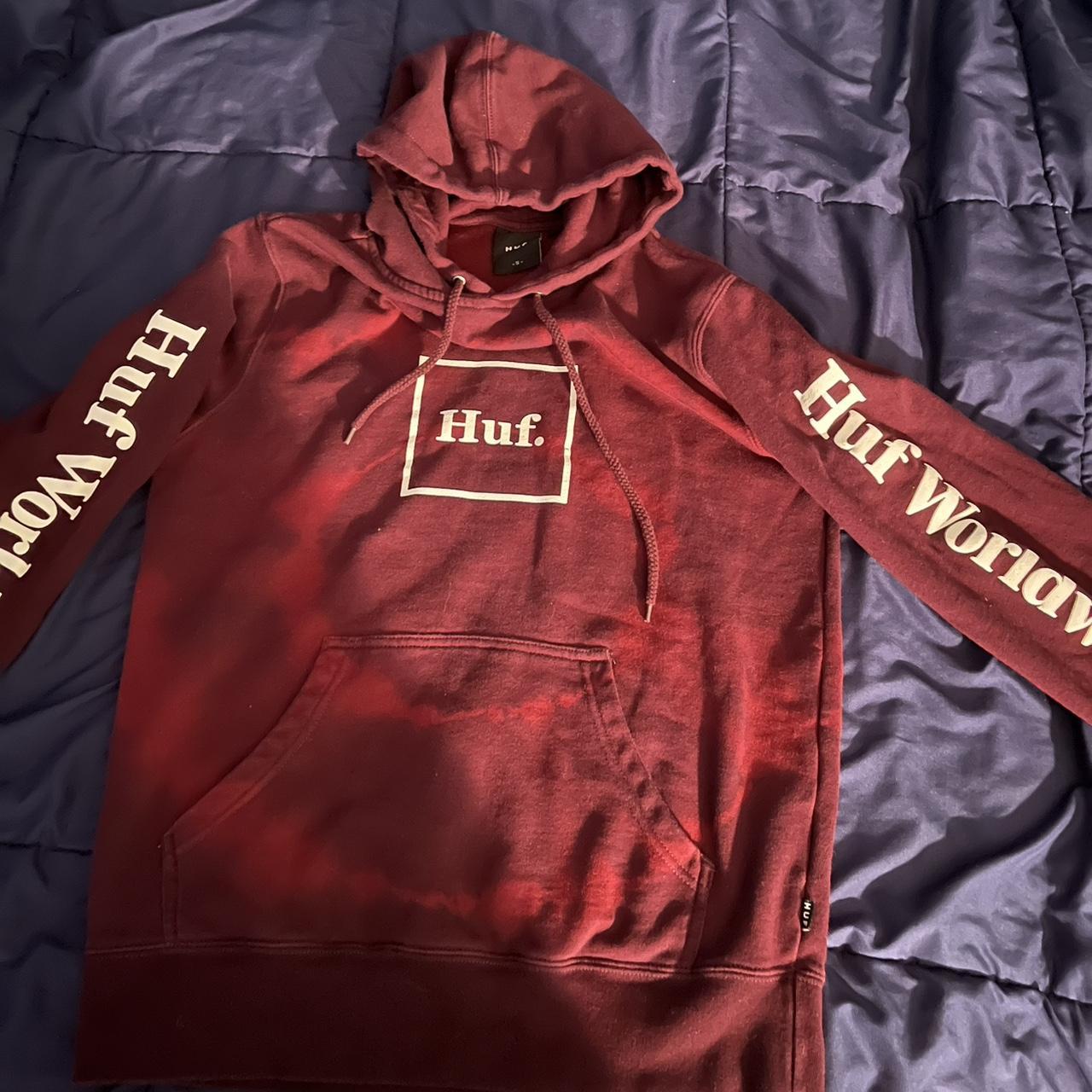 Huf on sale burgundy hoodie