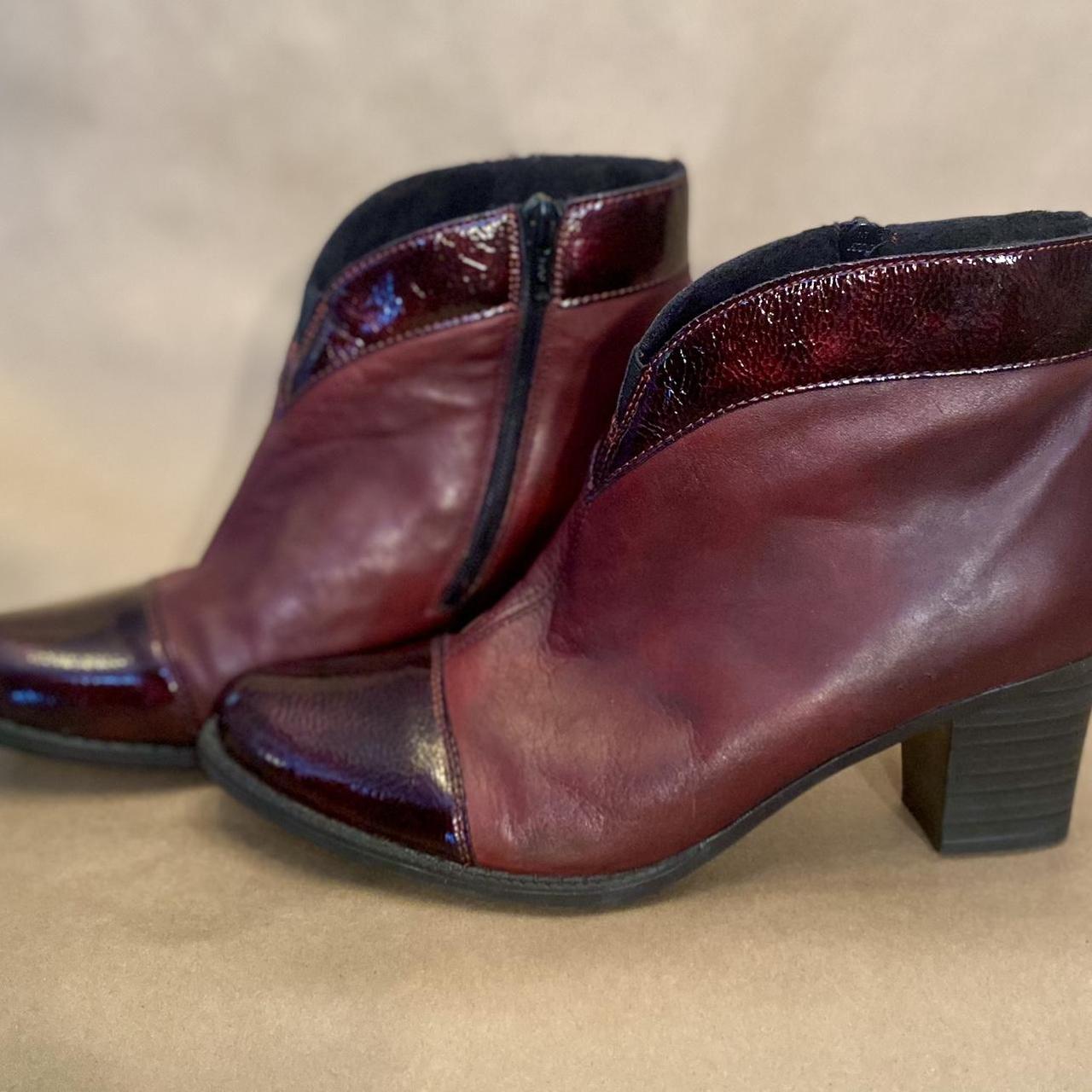 Rieker burgundy hot sale ankle boots