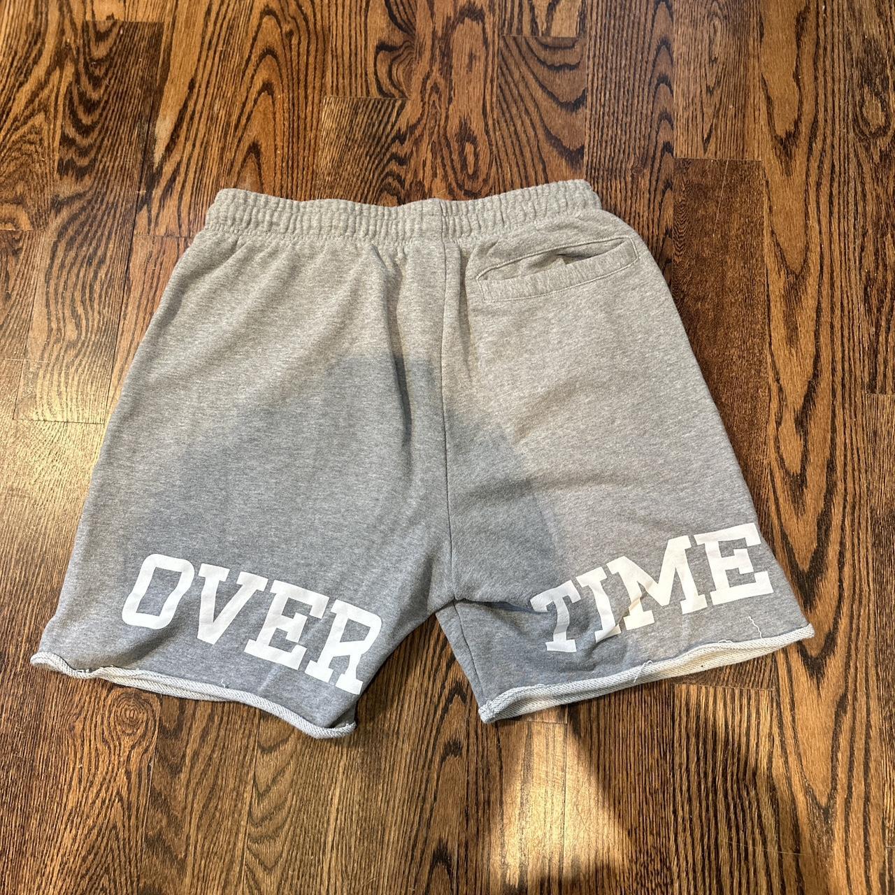 Medium Grey Overtime Shorts: Barely Worn - Depop