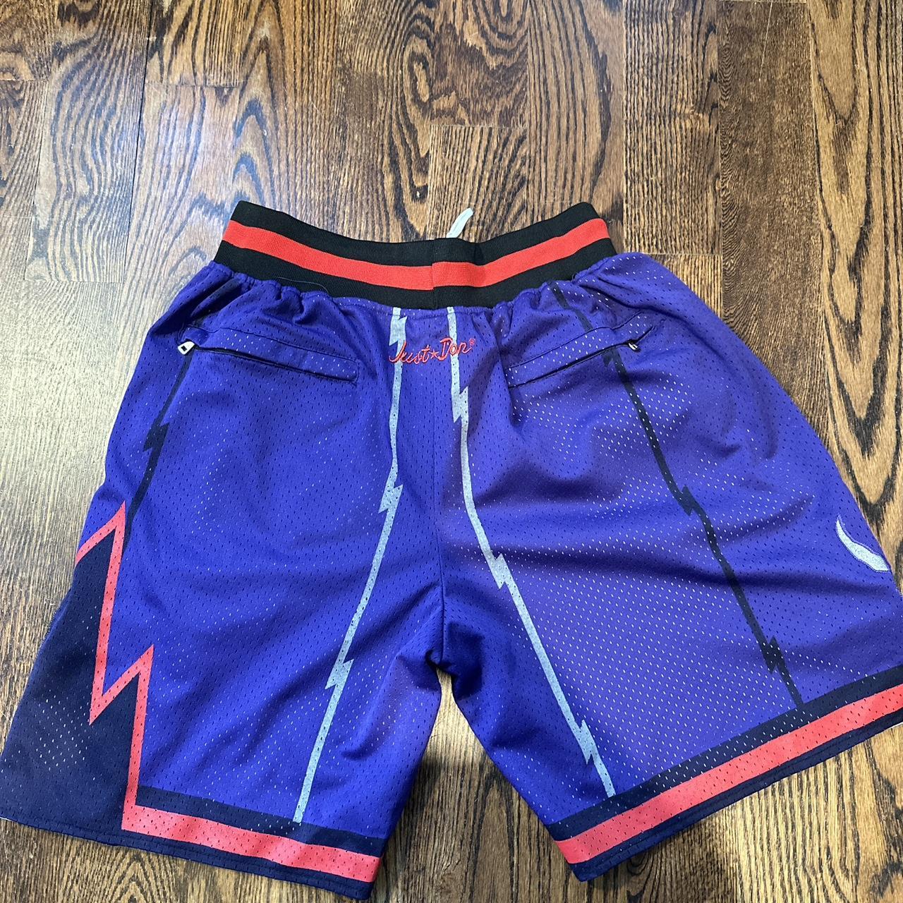 Medium Toronto Raptors Retro Shorts Never Worn - Depop