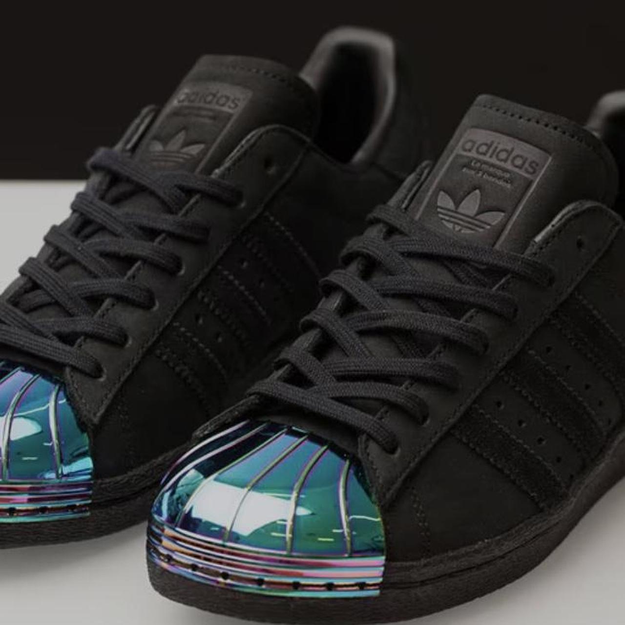 Adidas Originals Superstar Black Suede trainers with