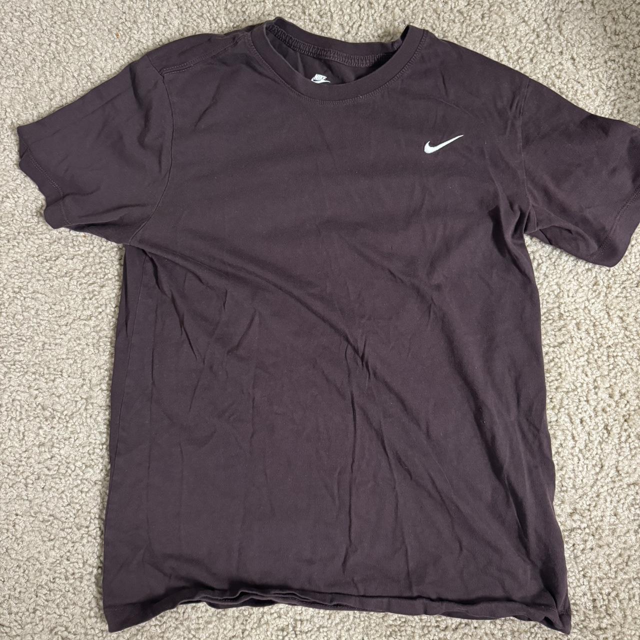 Vintage Nike Tee Shirt Color: Brown Size:... - Depop
