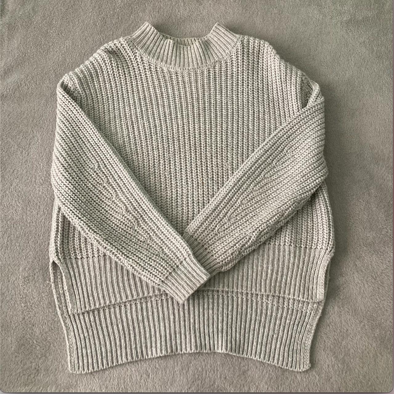 Grey knit jumper from Factorie Worn a few... - Depop