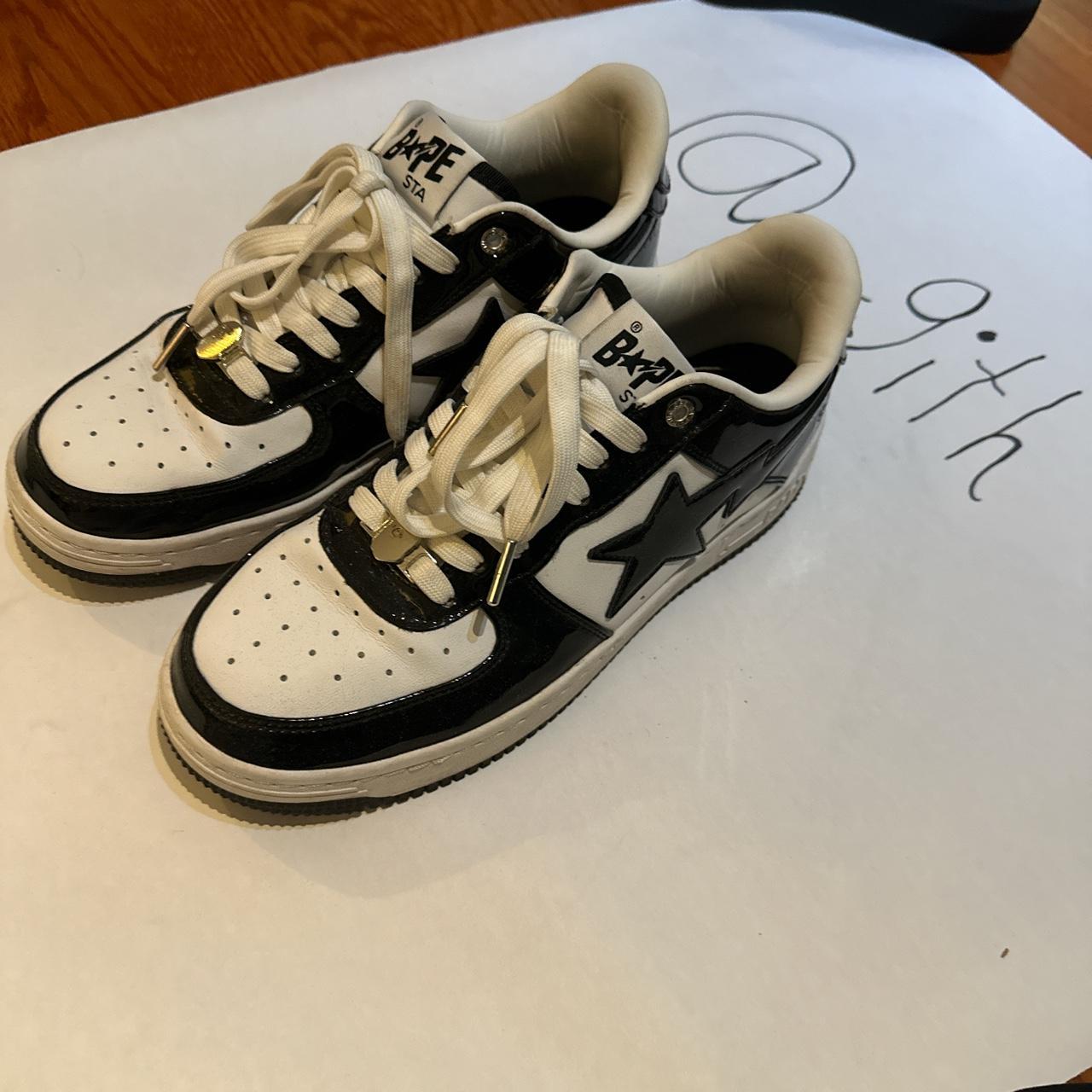 Patent leather bapesta deals