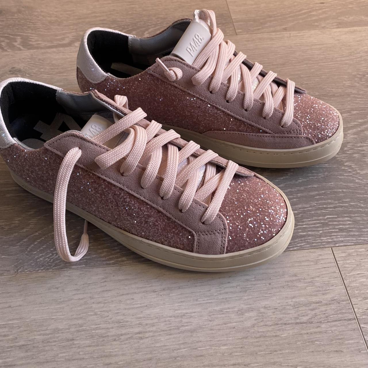 スニーカー P448 Women Sneakers S24THEA W GLITTERFINE Pink Thea Aria Sneaker – P448
