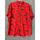 Sandqvist men's preloved red and black streetwear sportswear biker shirt