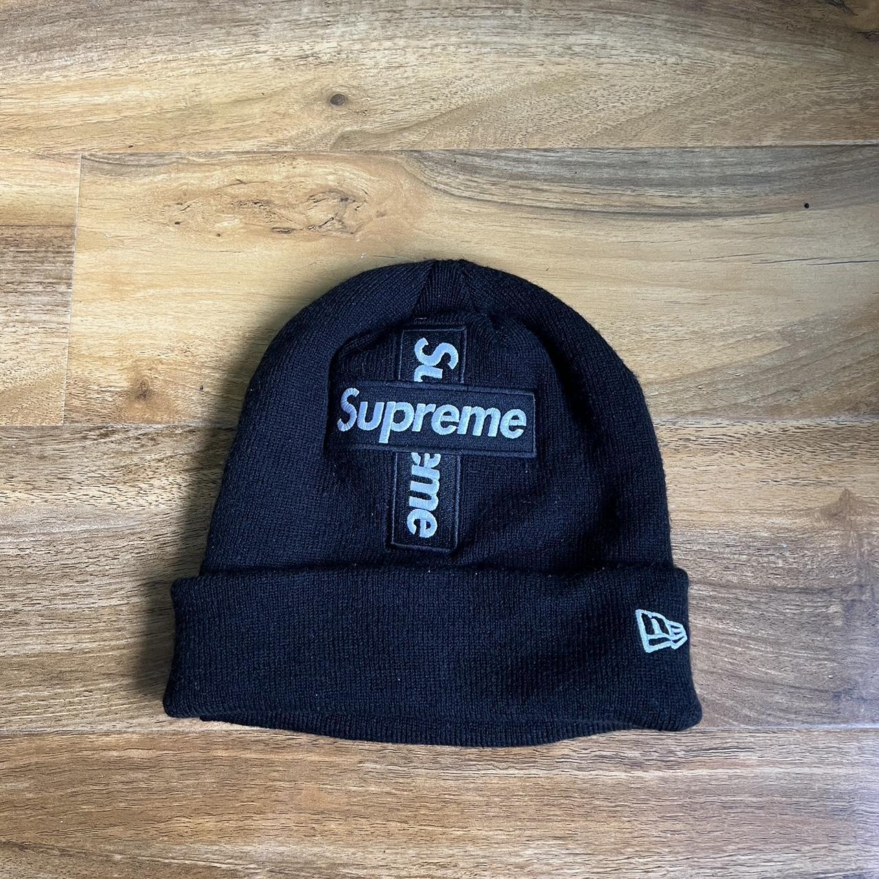 Supreme cross box logo beanie