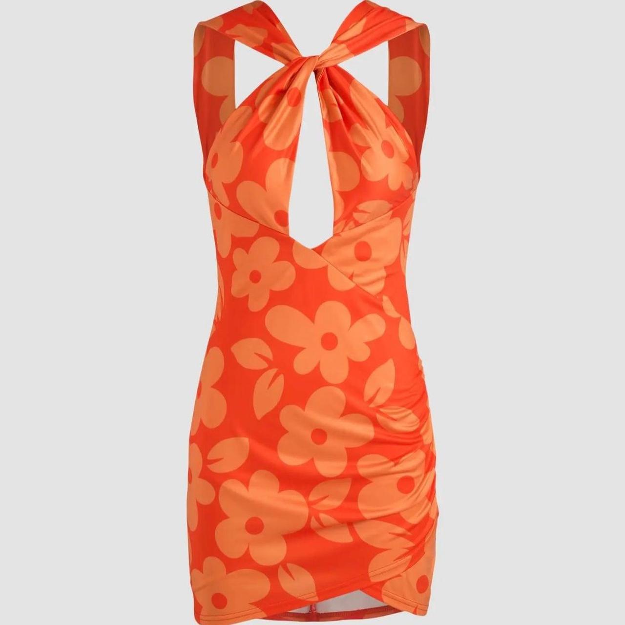 never worn halter floral dress from Cider! dress... Depop