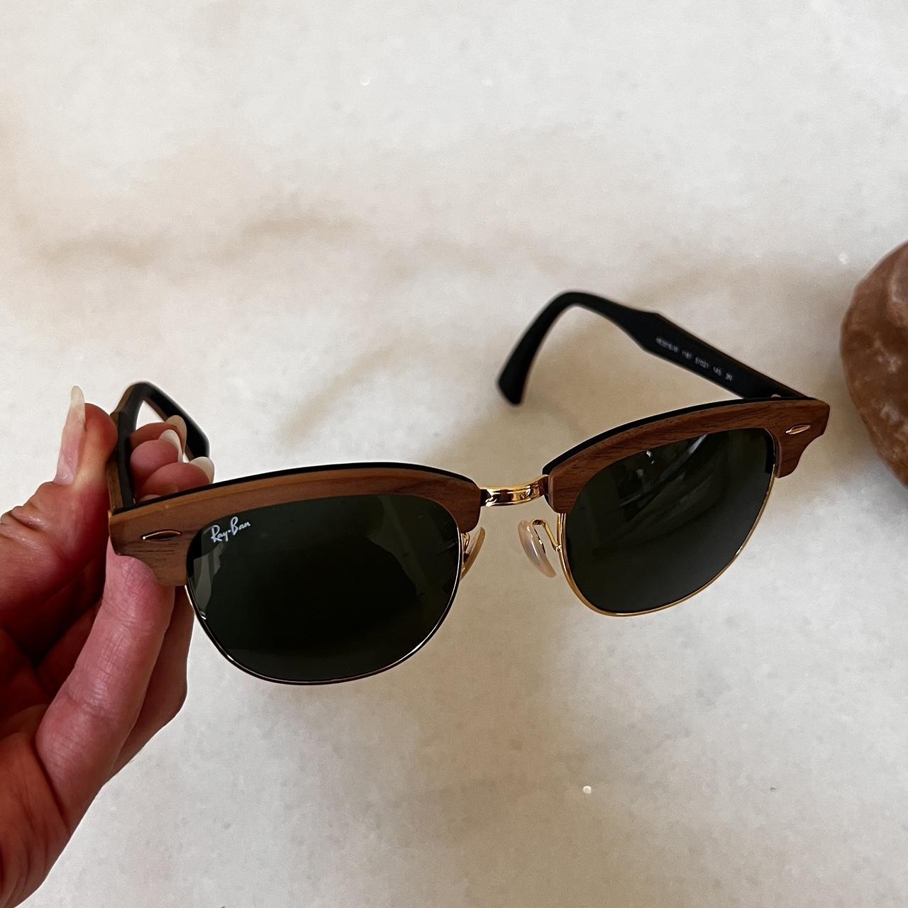 Ray-Ban Women's Sunglasses Brown/Black – Authentic Ray Ban wood