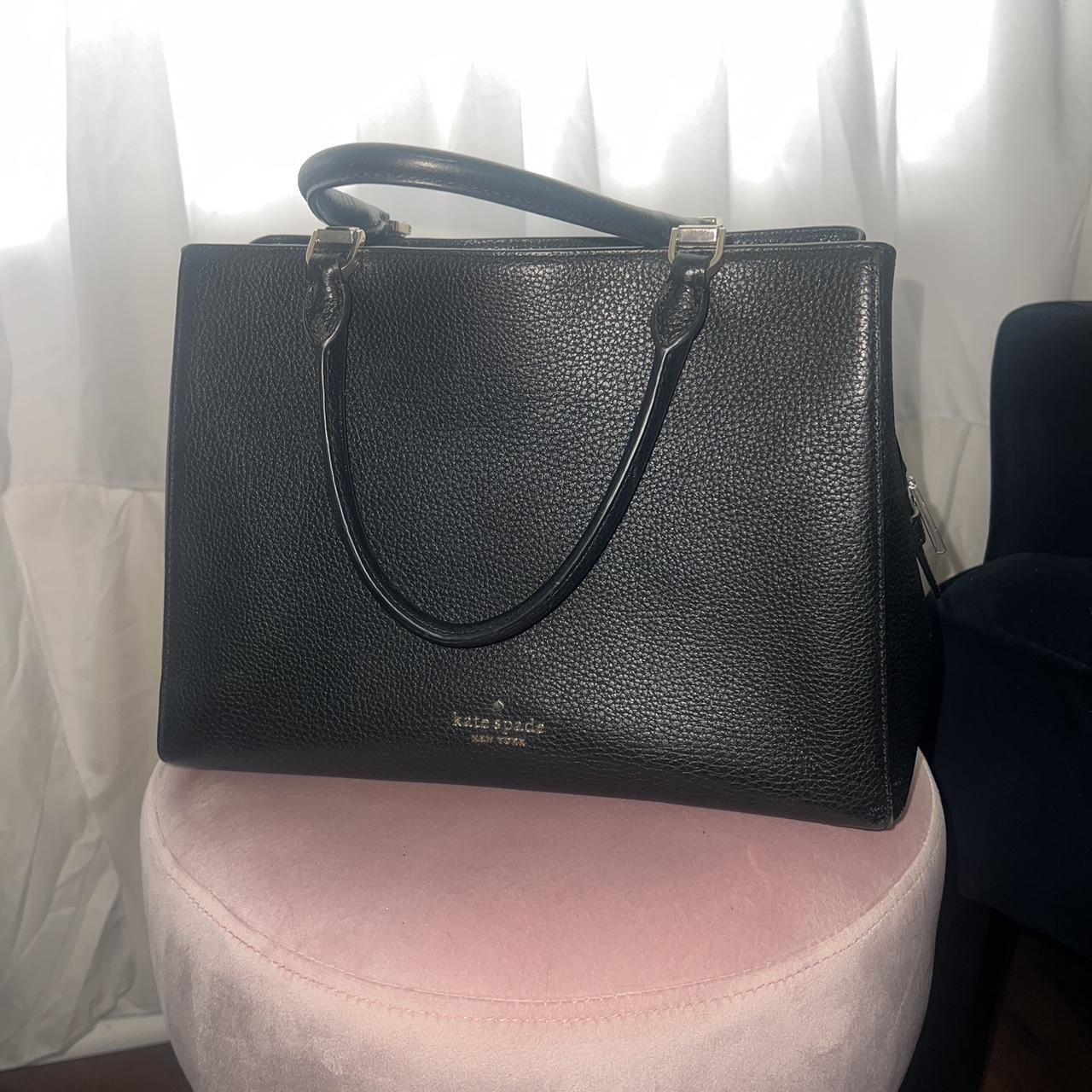 Black Kate Spade Leather Purse. 3 separate... - Depop