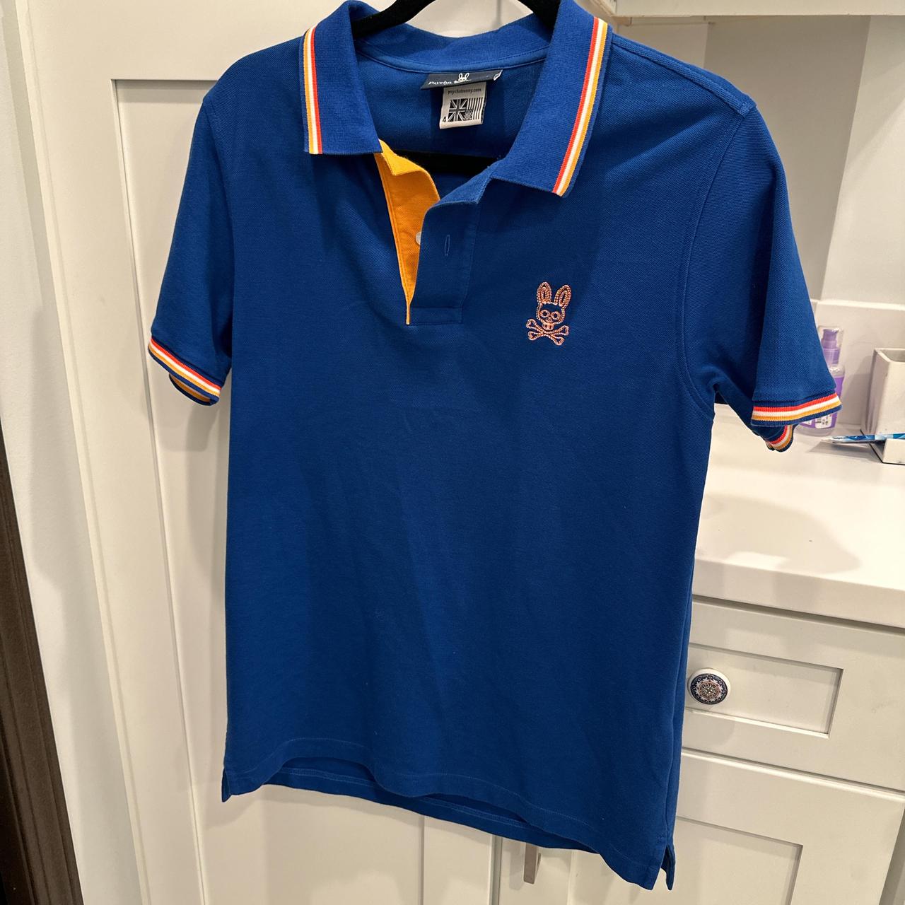 BRAND NEW shops PSYCHO BUNNY POLO BLUE