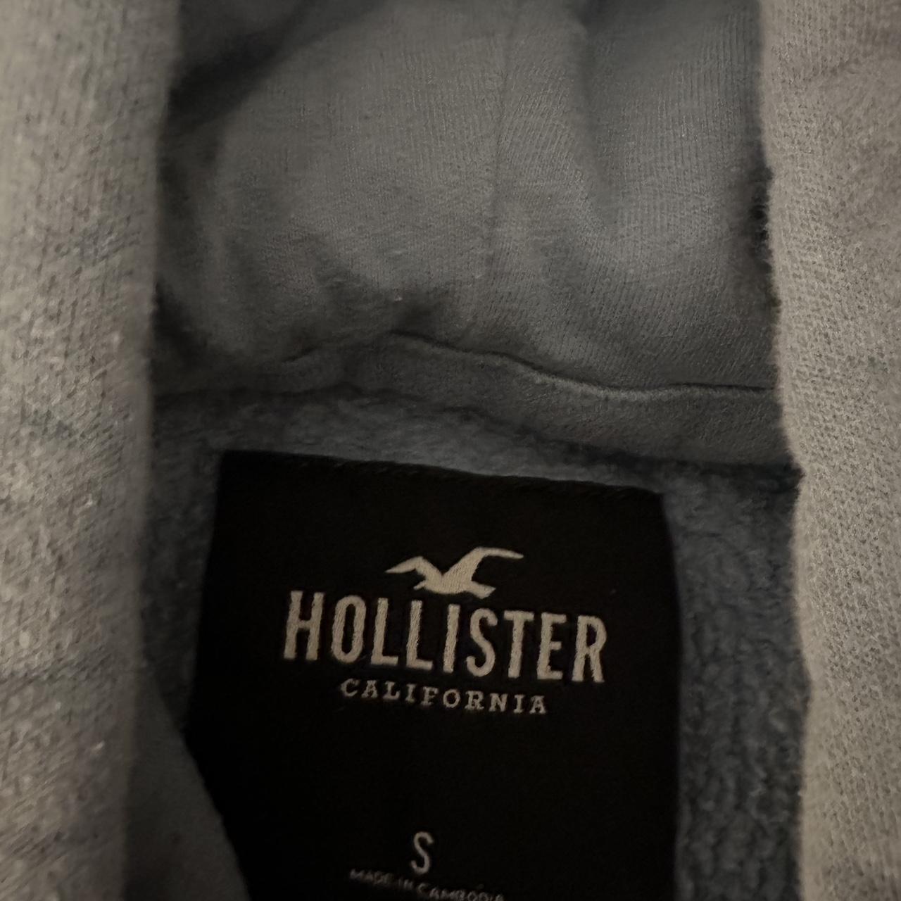 Light blue Hollister hoodie - Depop