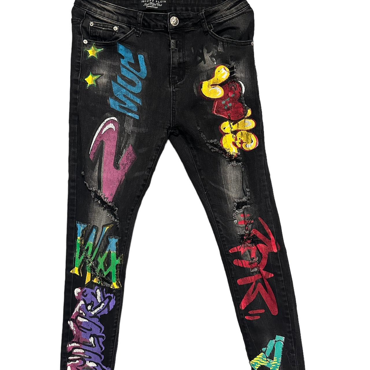 Gorgeous Philipp Plein Illegal Fight Club Straight Cut offers Jeans Black! SOLD OUT!!