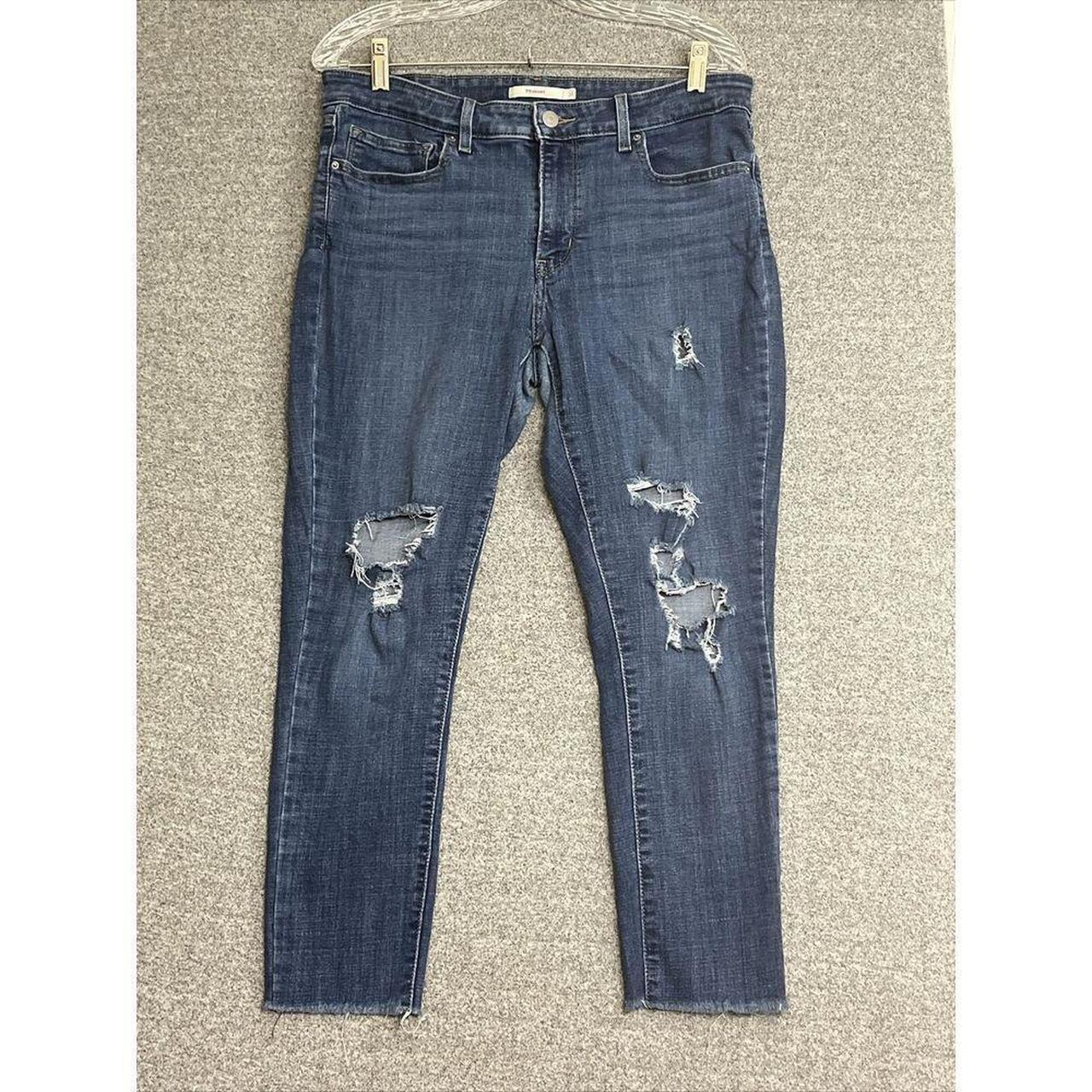 Levis Jeans Womens Size 31 711 Skinny Distressed. Depop