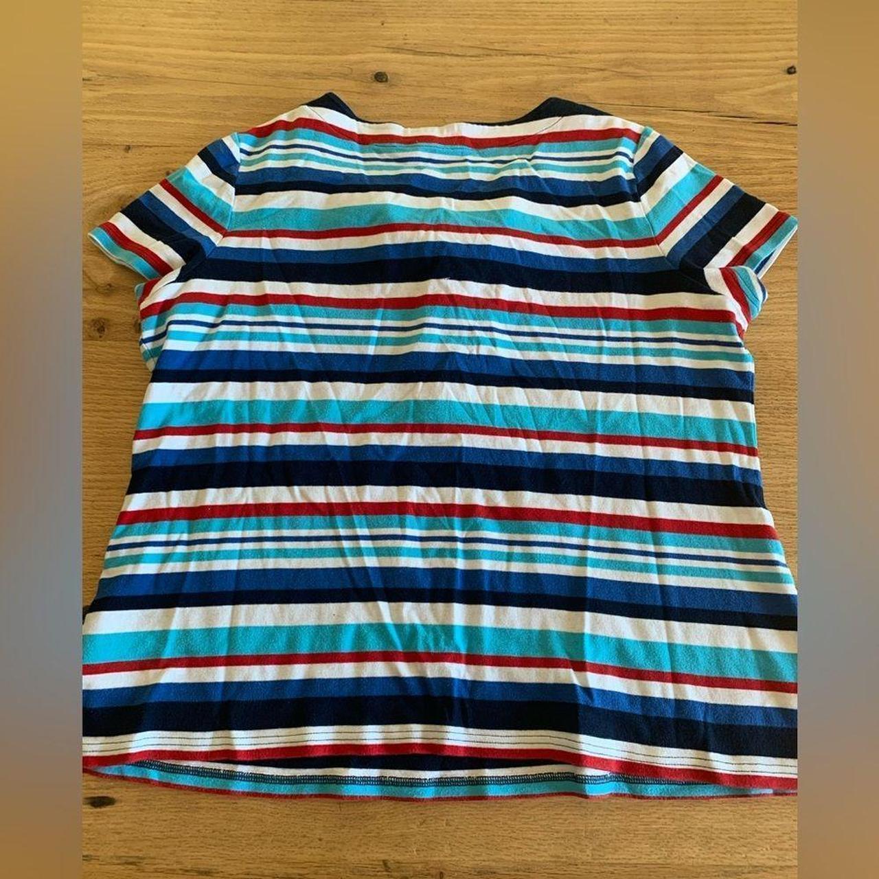 Chaps Women's Shirt - Blue/Red - XXL – Chaps Stri… - image 7