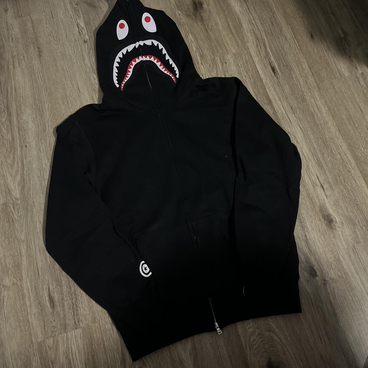 Black bape hoodie - Depop