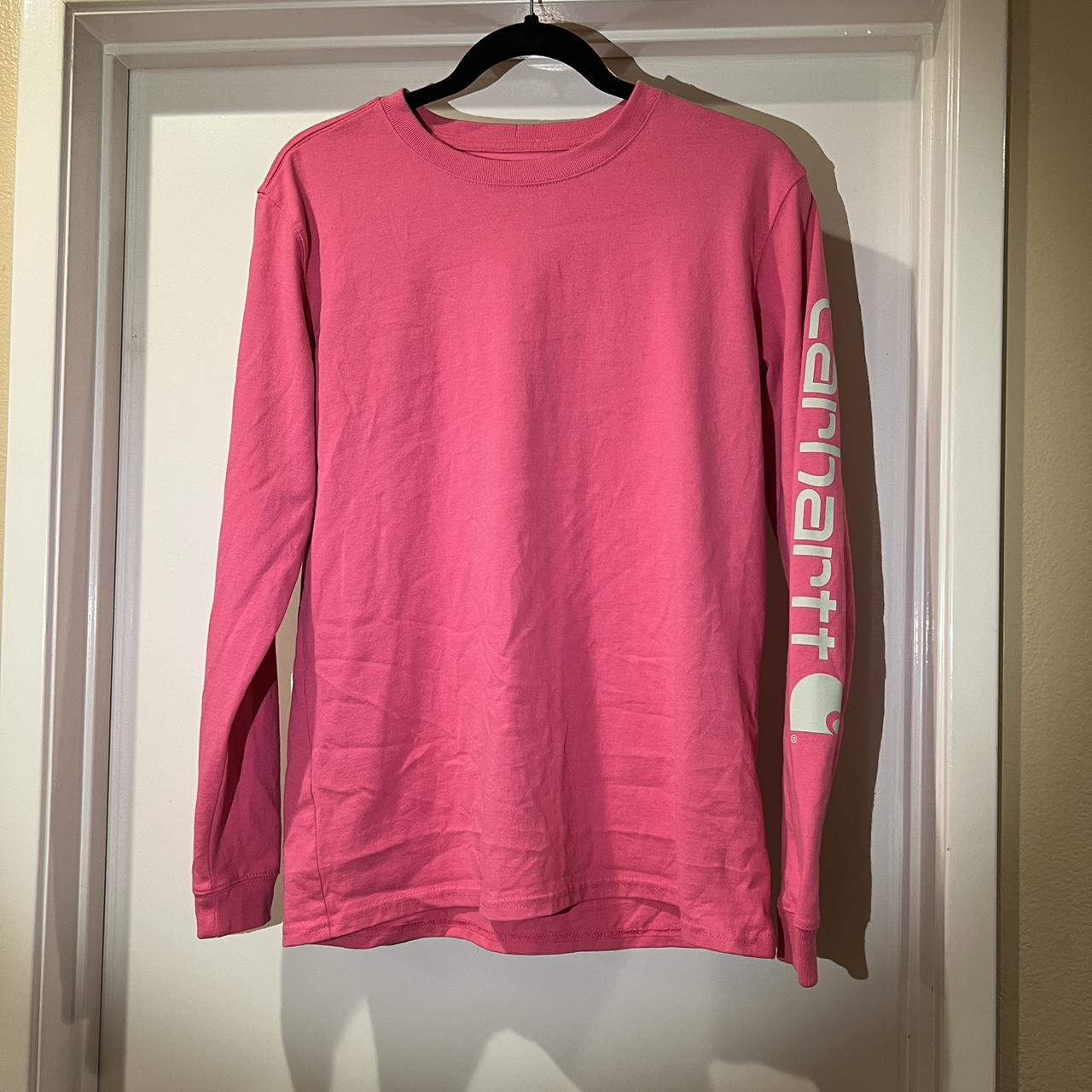 Used once. Carhartt pink long sleeve. Will take... - Depop