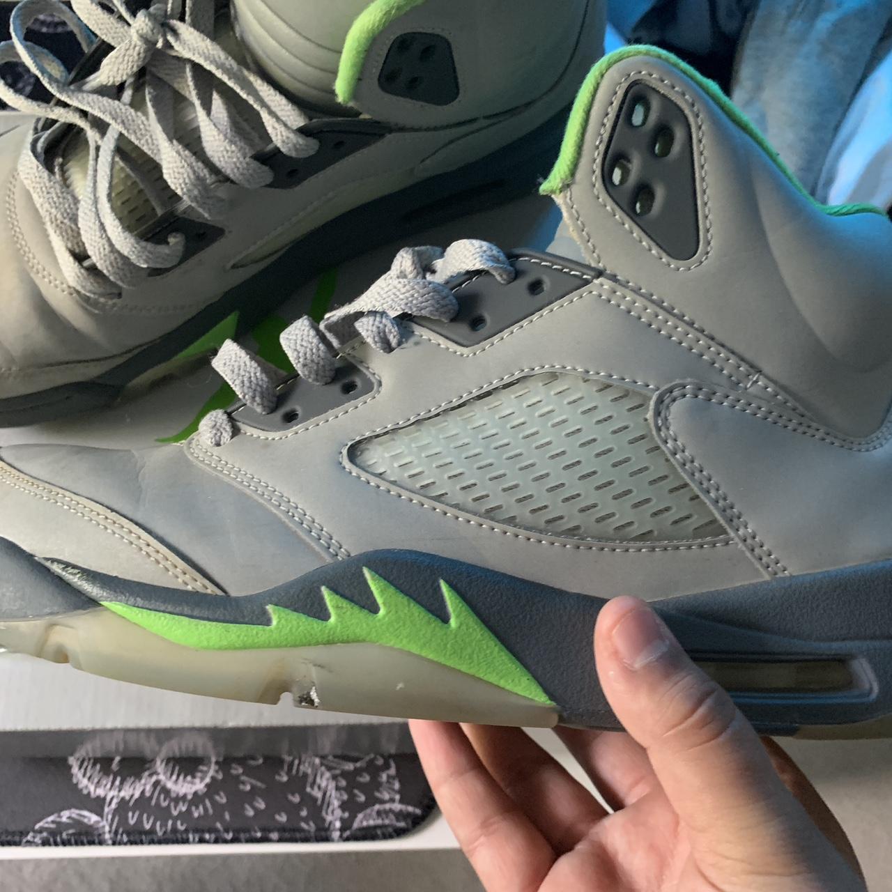 jordan 5s green beans