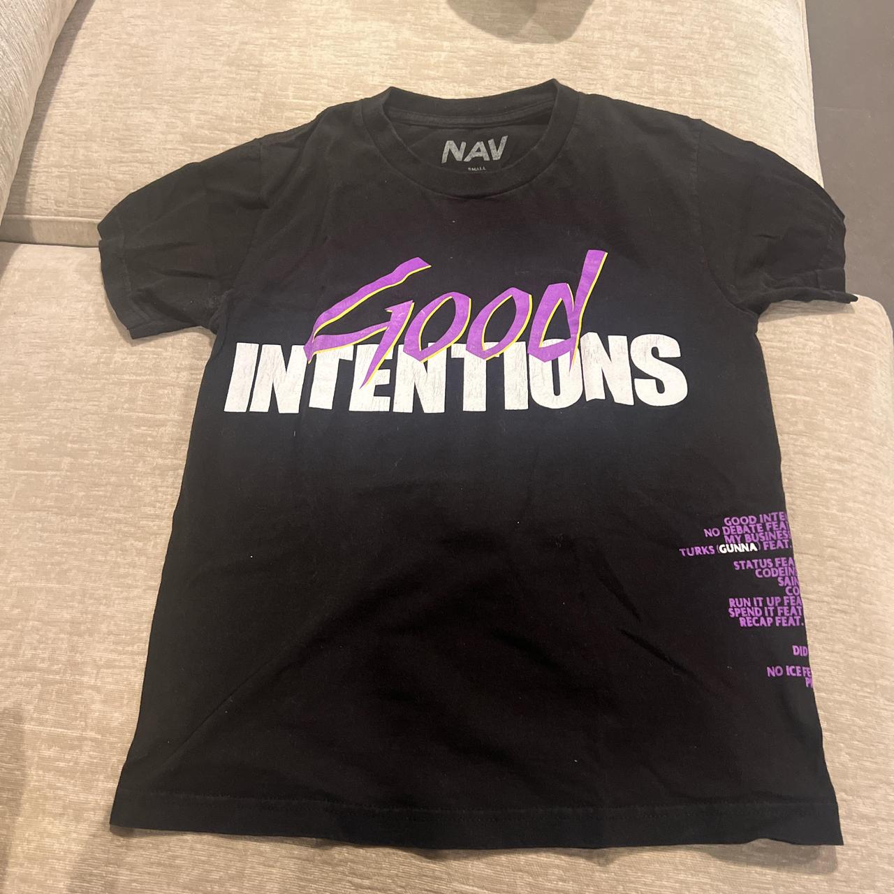 Vlone Doves Tee Black Nav Vlone T Shirt Nav X Vlone Doves Tee Good