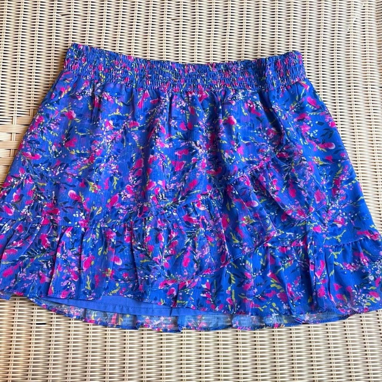 Pier blue multi colored floral skirt. Never worn.... - Depop