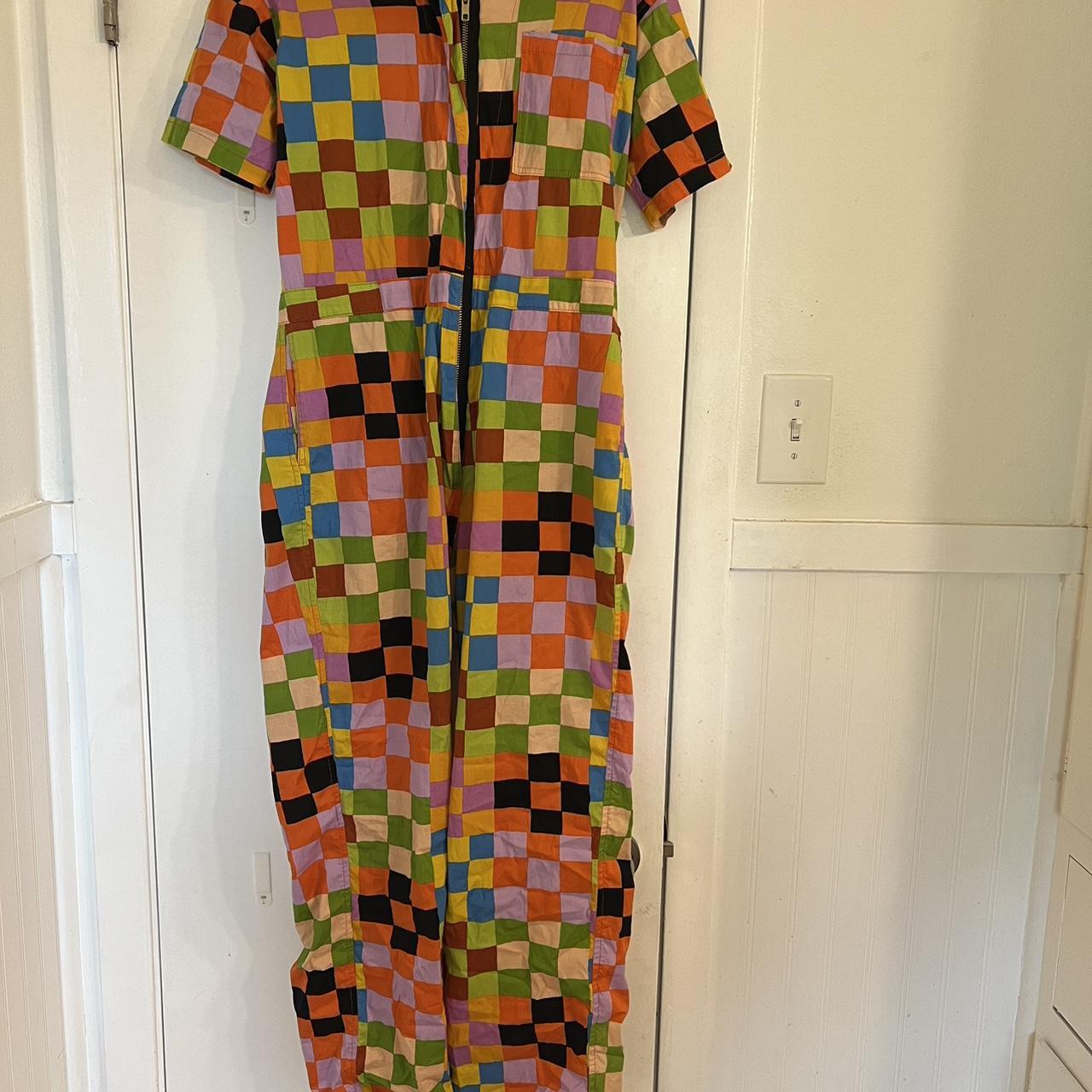 Nooworks coveralls jumpsuit in “Carnival” Print.... Depop