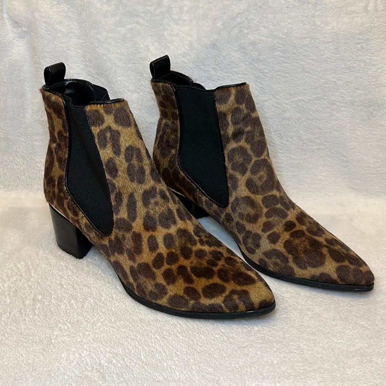 Nine West Women s Hartyn Faux Leopard Print Ankle. Depop