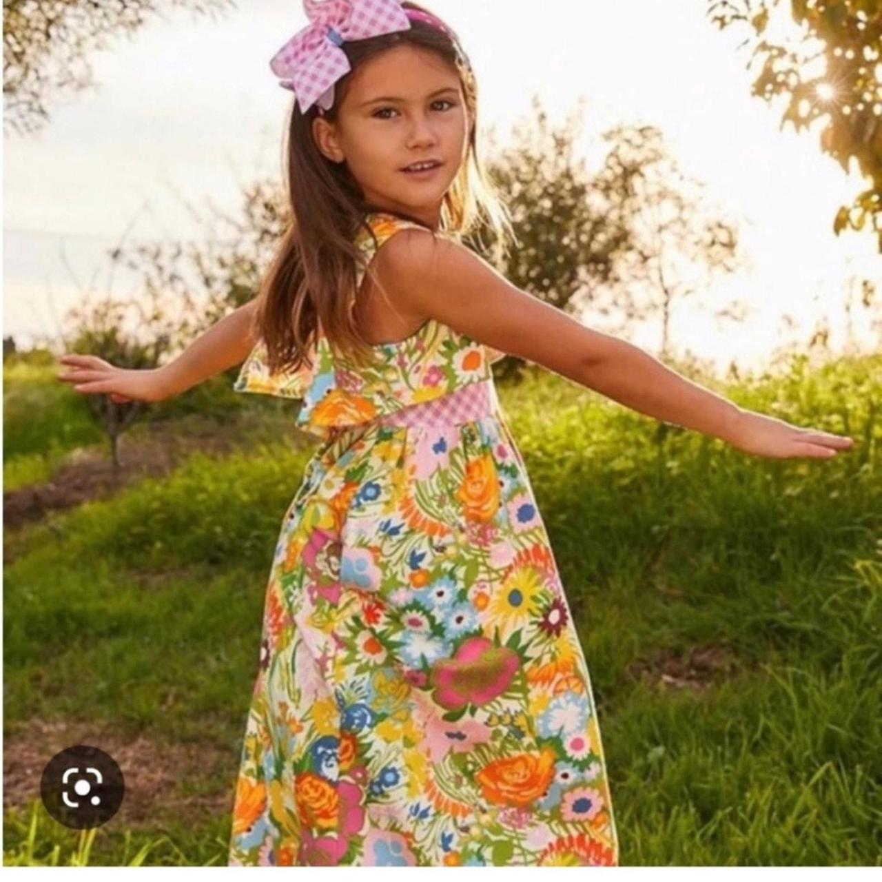 Matilda Jane Girls Far Out Floral Maxi Dress Size