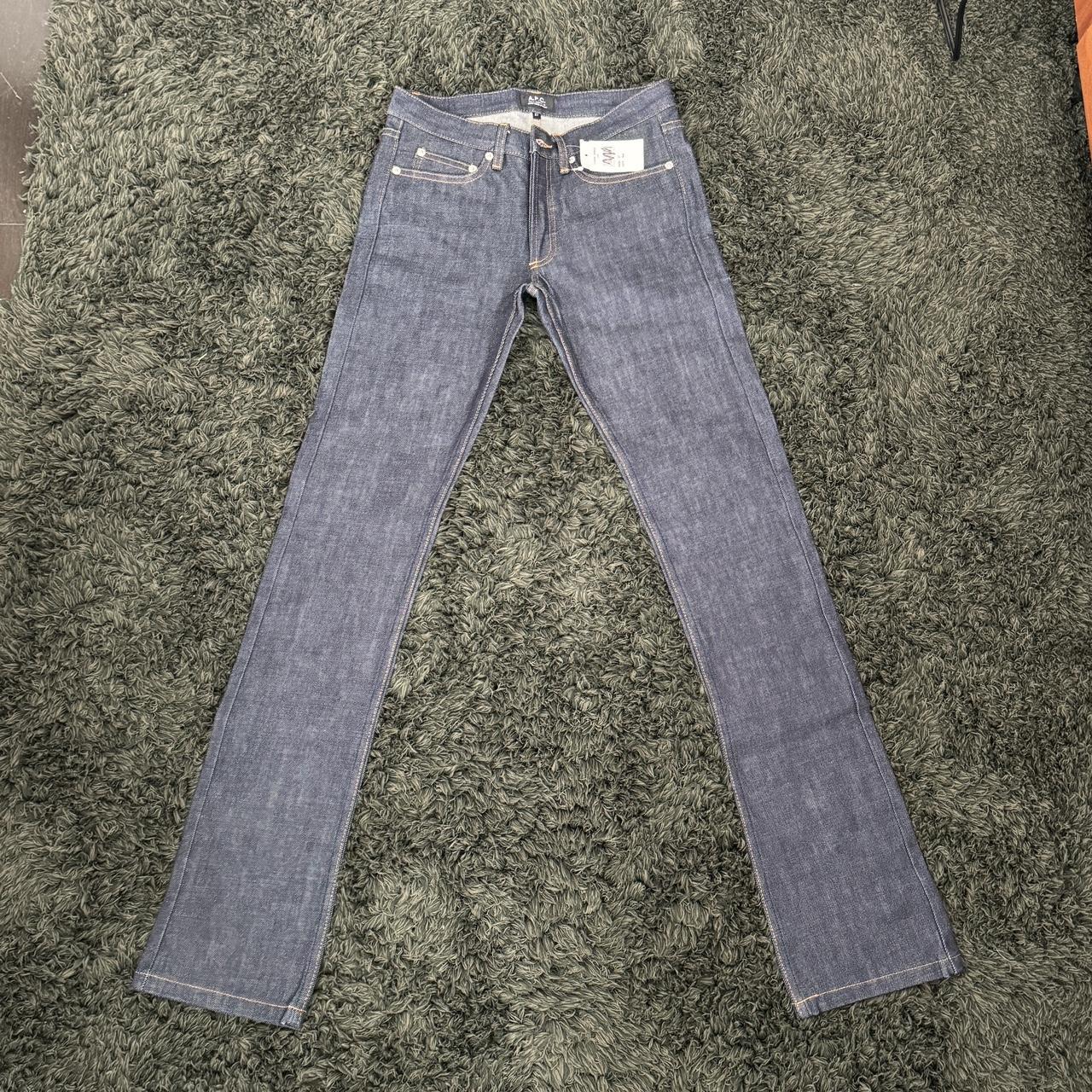 APC Jeans Men's 27 New Cure H Jean Tres Etroit Dark... Depop