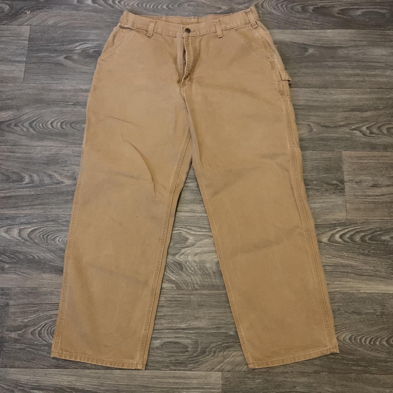 Carhartt single knee triple stitch carpenter work... - Depop