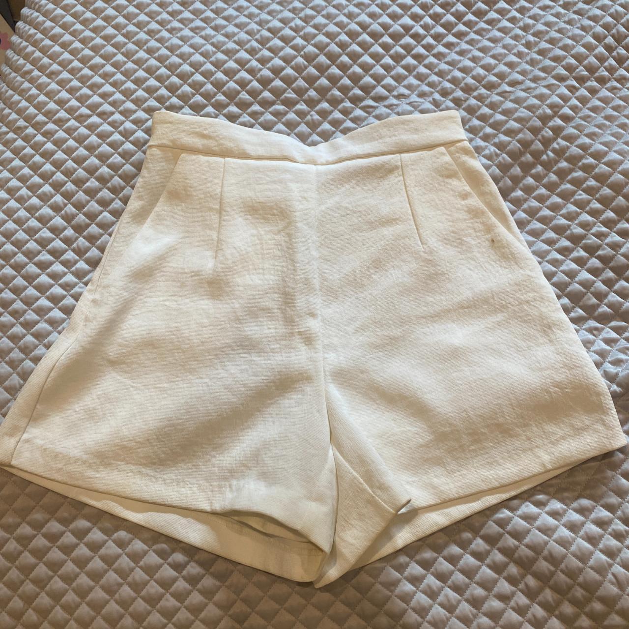 Kookai white shorts small mark - can easily come out... - Depop