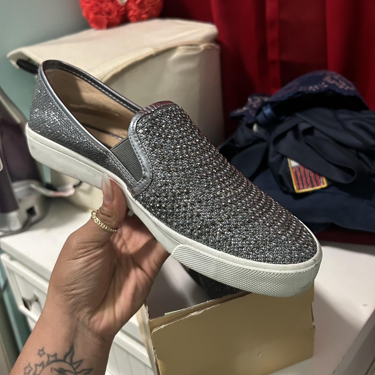 INC Sneakers Rhinestones Silver Perfect For Summer