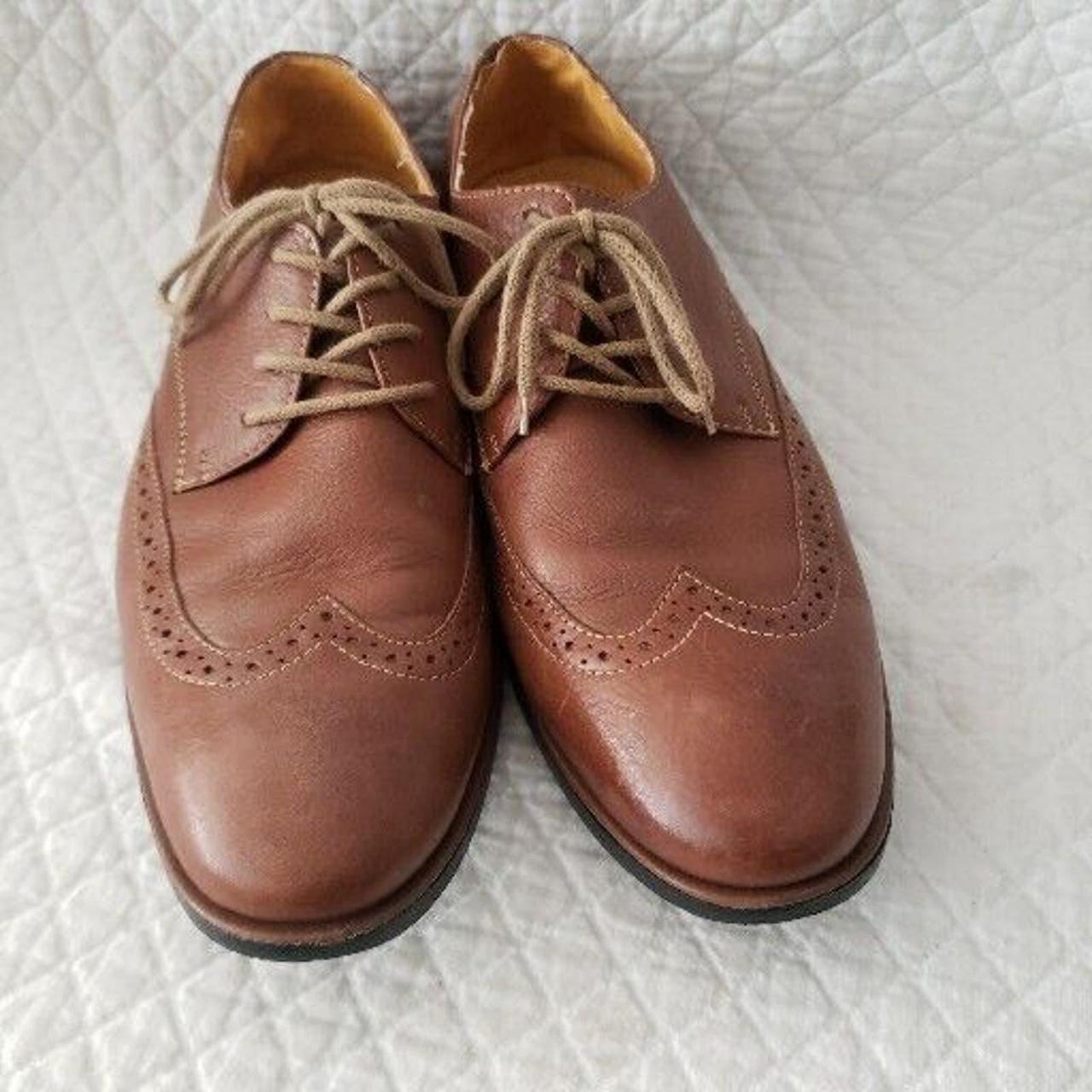 Sandro Moscoloni Mens 11D Tan Brown Oxford Laced... - Depop