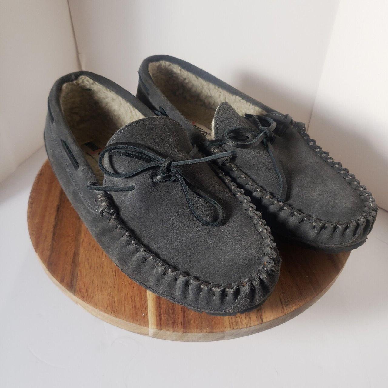 Minnetonka Mens Size Casey 4150 Gray