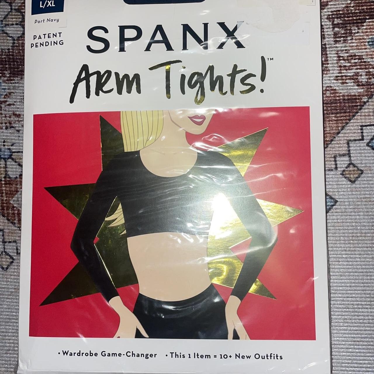 NWT SPANX ARM TIGHTS PORT NAVY SIZE L/XL - Depop