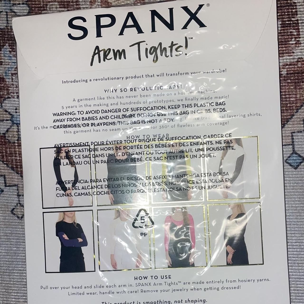 NWT SPANX ARM TIGHTS PORT NAVY SIZE L/XL - Depop