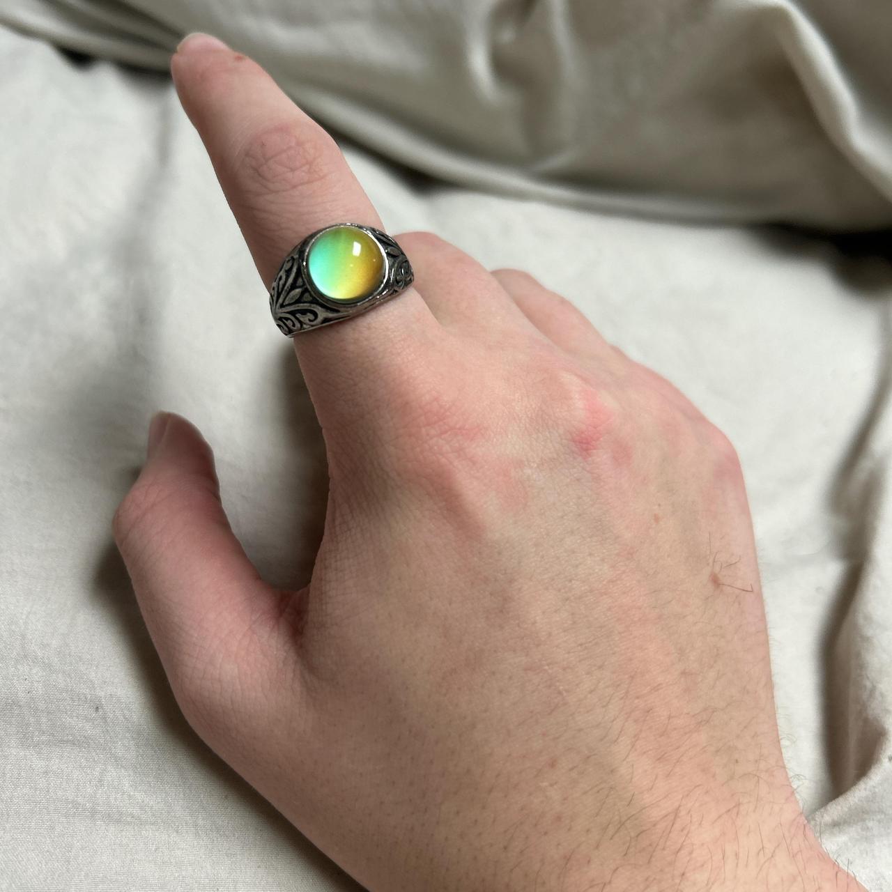 Men's Ring - Multi/Silver – Silver and multi-colo… - image 1