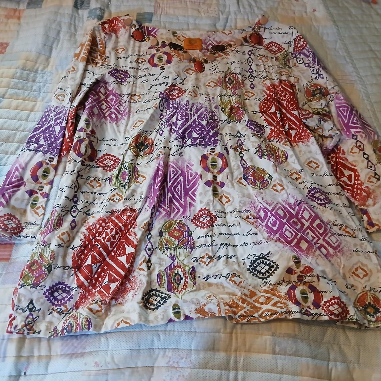 Ruby Rd. Women's Blouse - Multi/White - XXL – Rub… - image 1