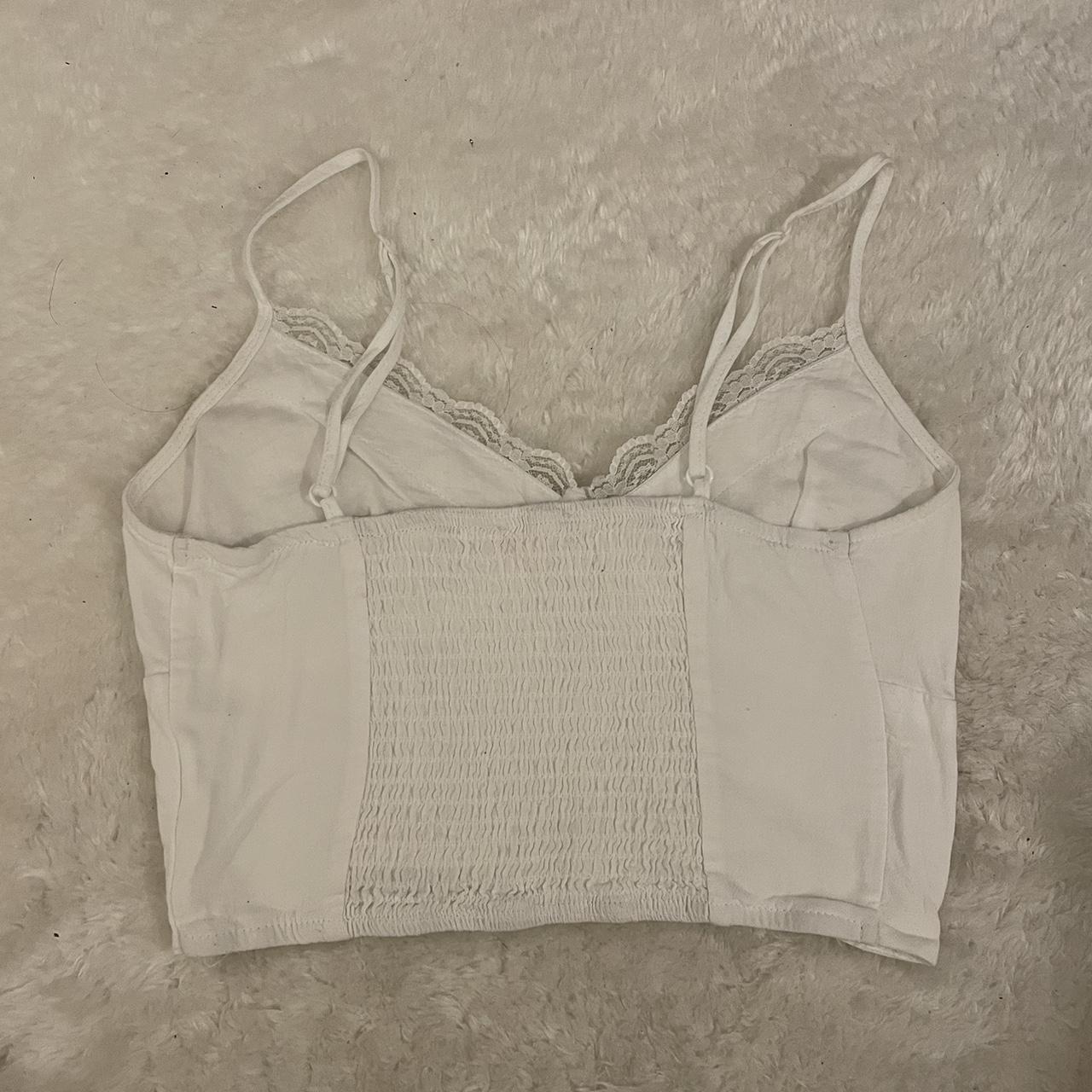 white lace tank top from pacsun. brand is lottie... Depop