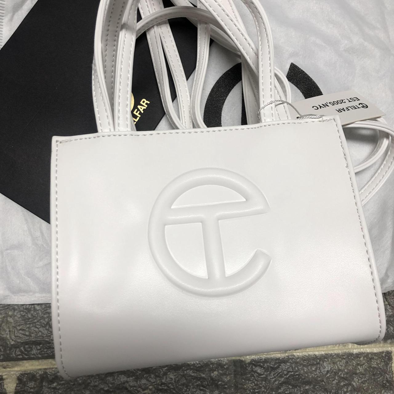 TELFAR White selling Small Shopping Bag