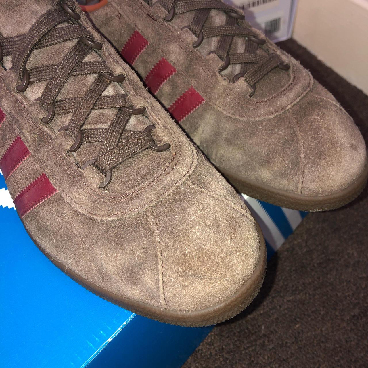 Adidas trimm star brown and burgundy size 8 in og