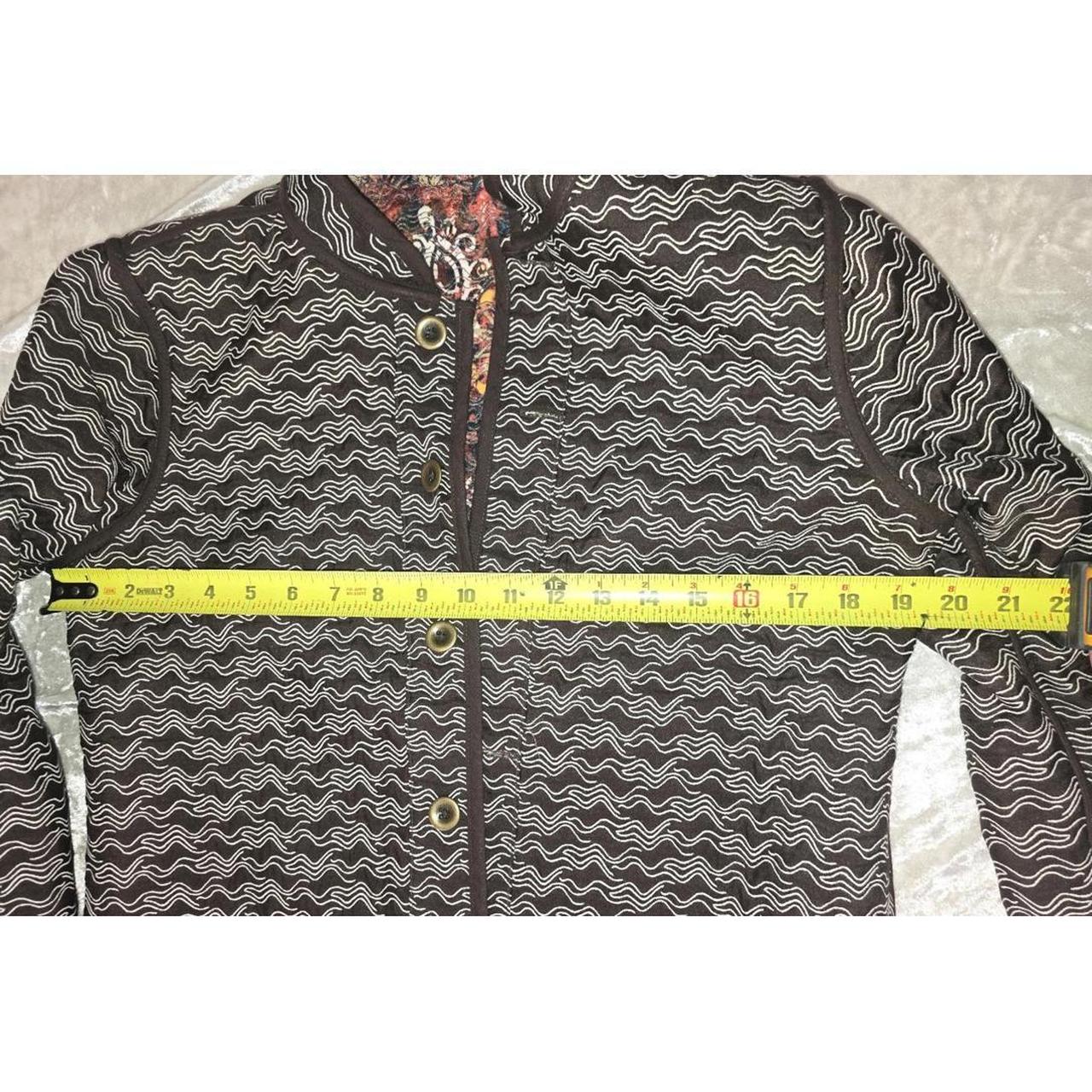 Women's Vest - Cream - M – Abstract Pattern Rever… - image 3