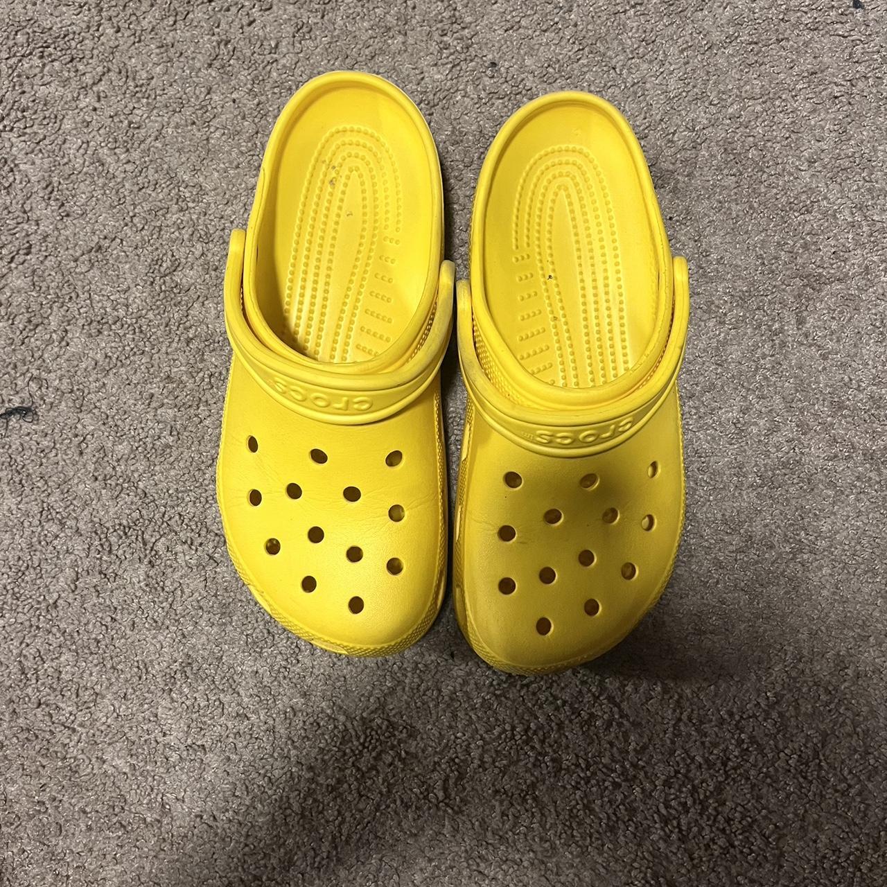 yellow crocs - Depop