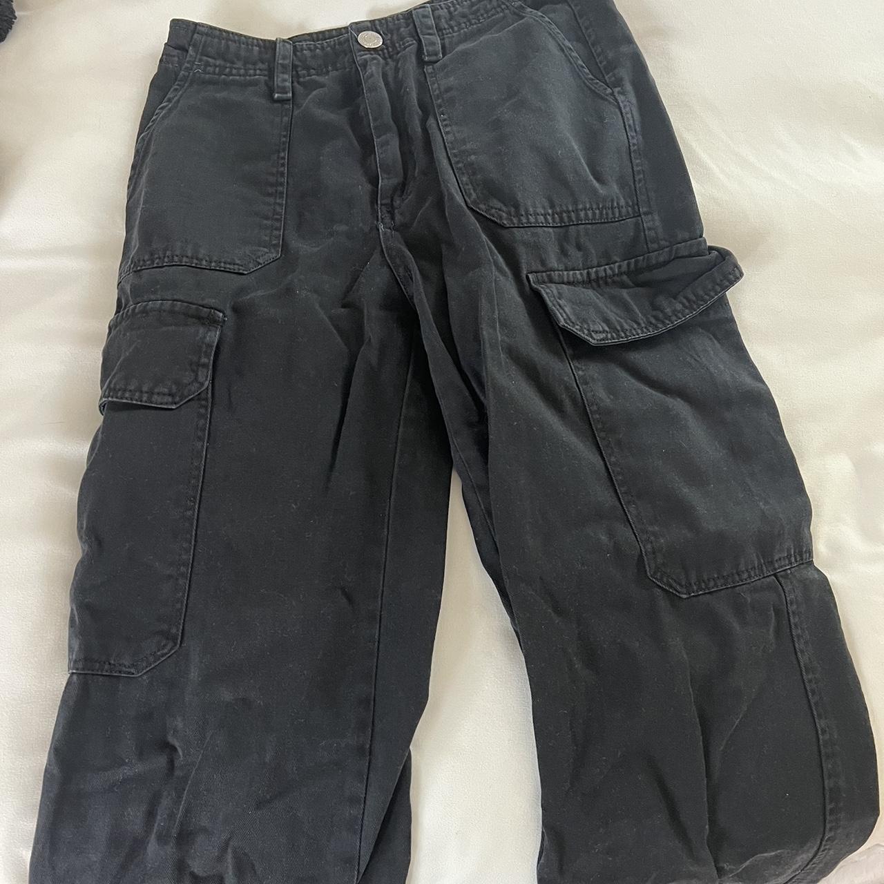 Zara Black cargos. So cute and fit sooo well, just... - Depop