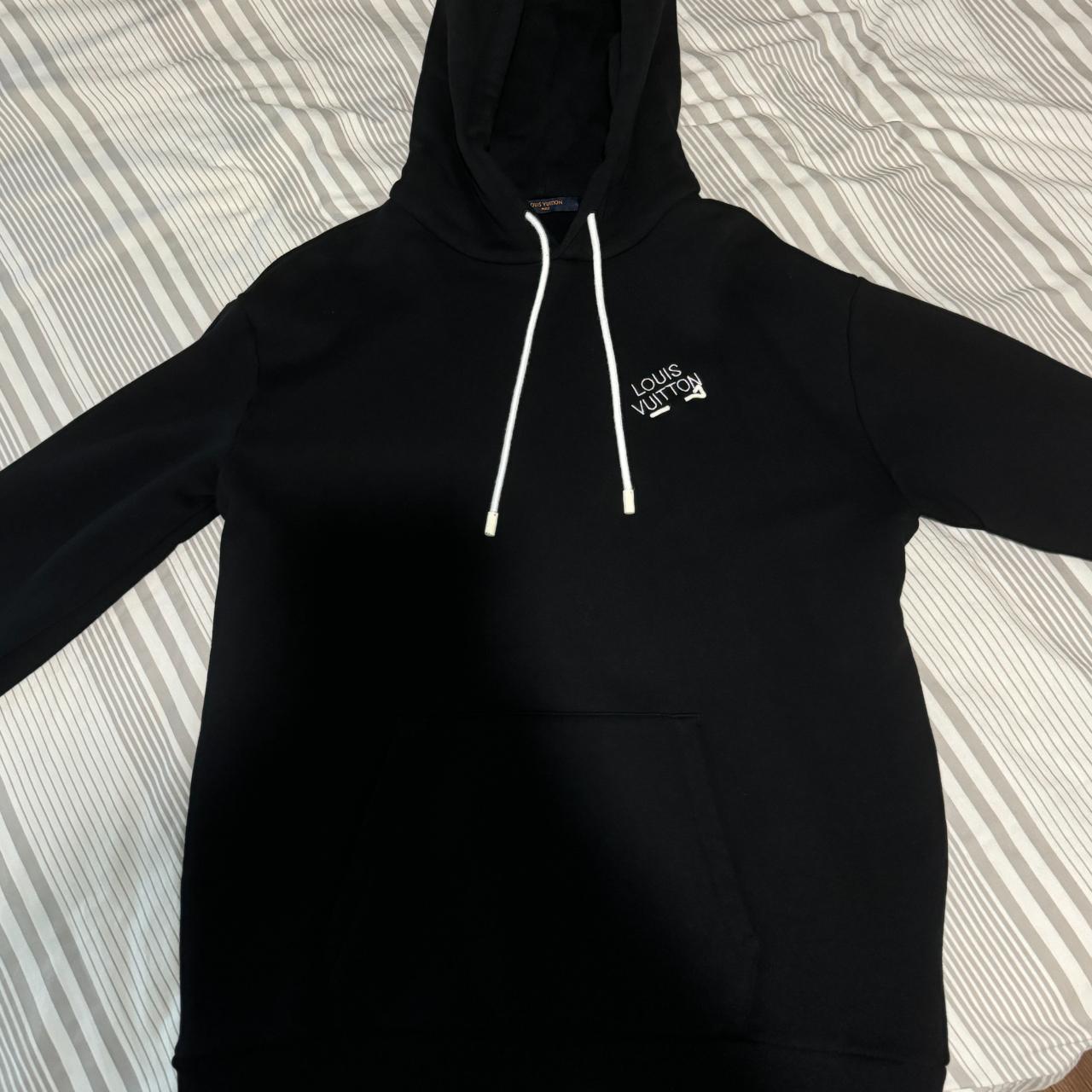 LOUIS VUITTON SIGNATURE HOODIE WITH EMBROIDERY Size. Depop