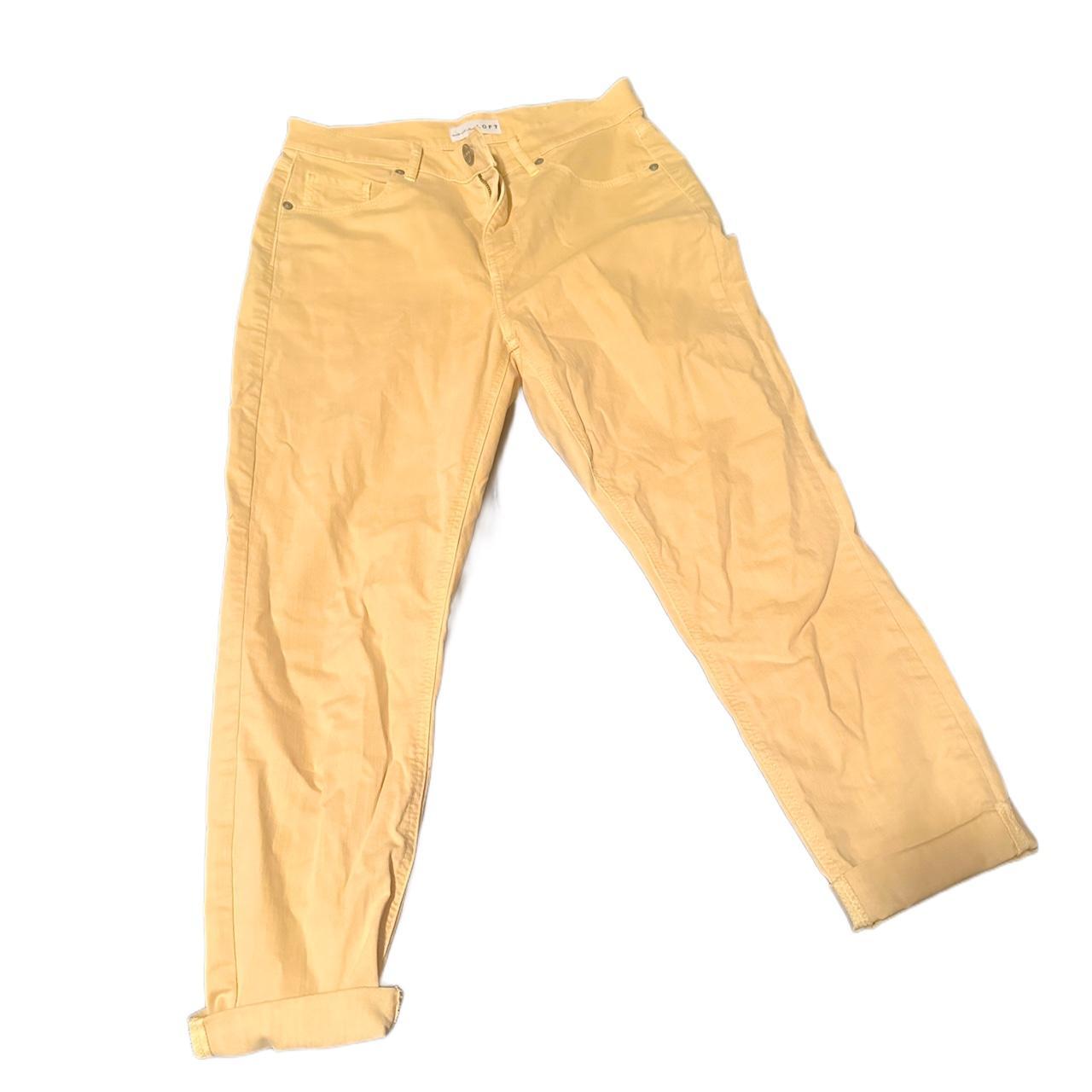 Loft sales yellow jeans