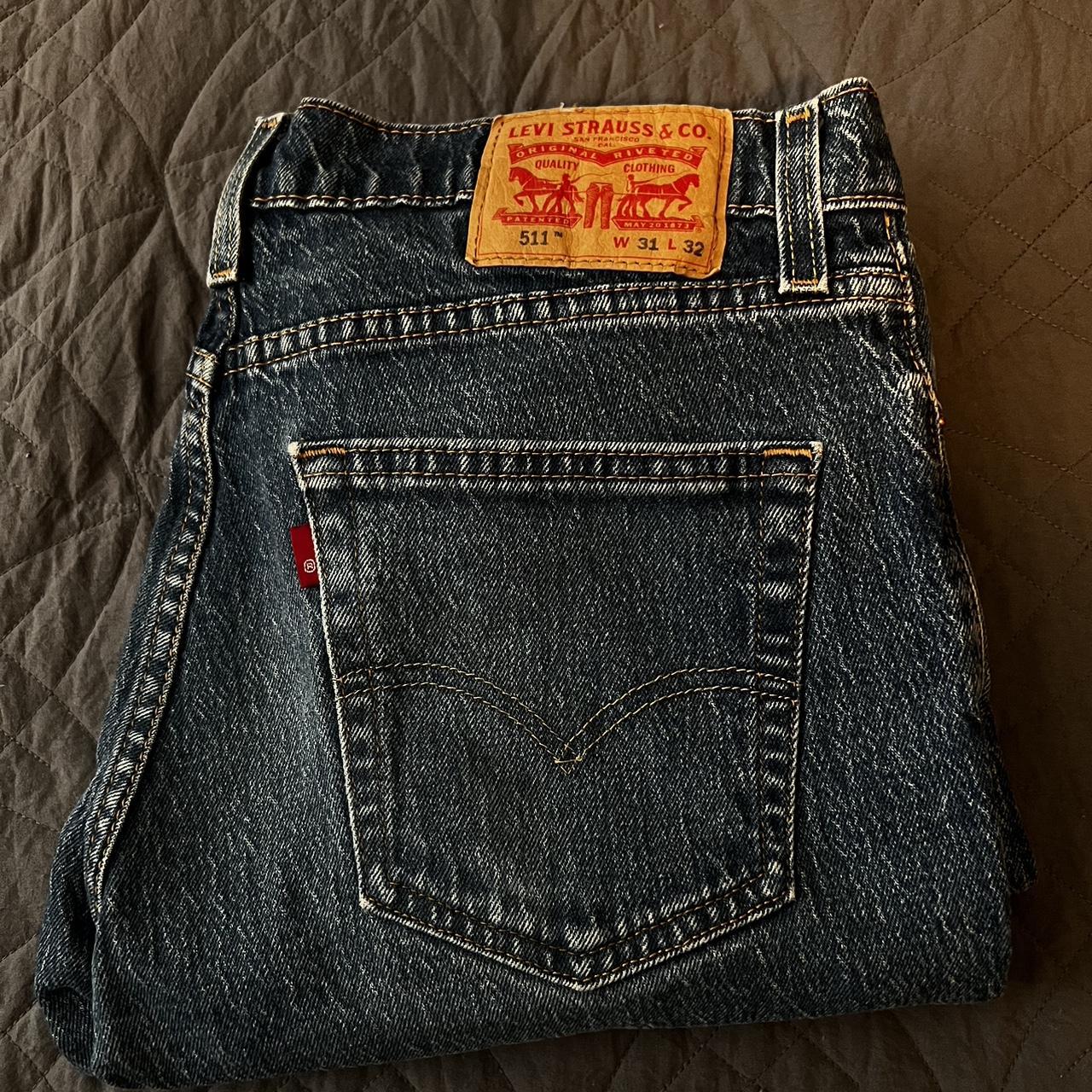Levi’s 31x32 denim jeans! Worn once no rips or... - Depop