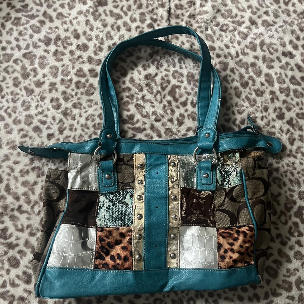 Guess Women's Bag - Multi/Blue – Cute patchwork g… - image 1